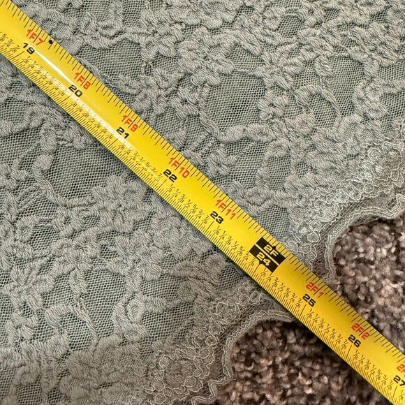 Rosemunde Copenhagen Lace Top Shirt Green Large L Knit Short Sleeve Tunic - Picture 6 of 6